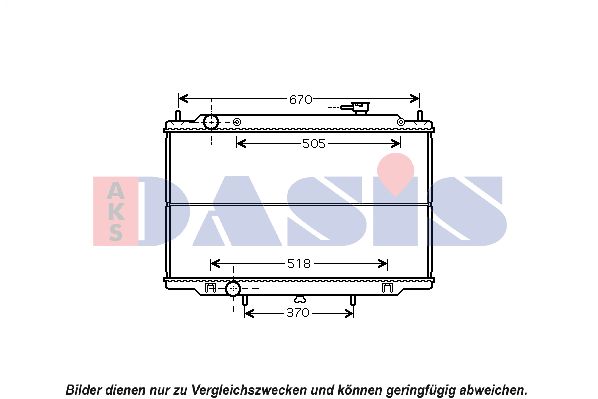 AKS DASIS Radiaator,mootorijahutus 070000N